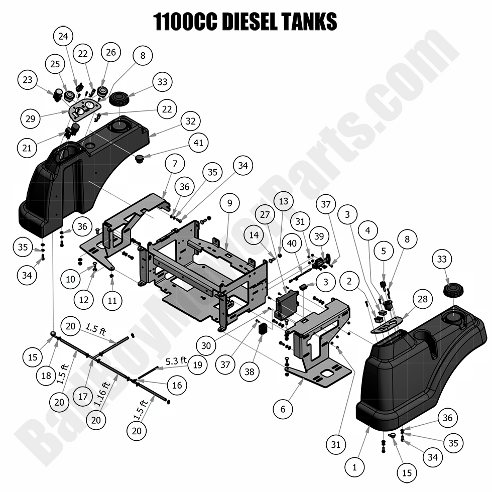 2018 Diesel - 1100cc - Fuel Tanks